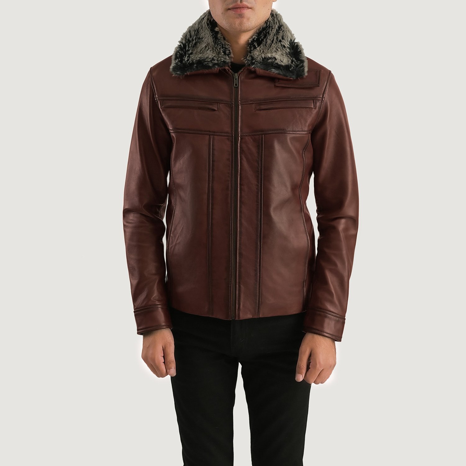 Fur & Shearling Elegance Classic Coat - Thumbnail 4