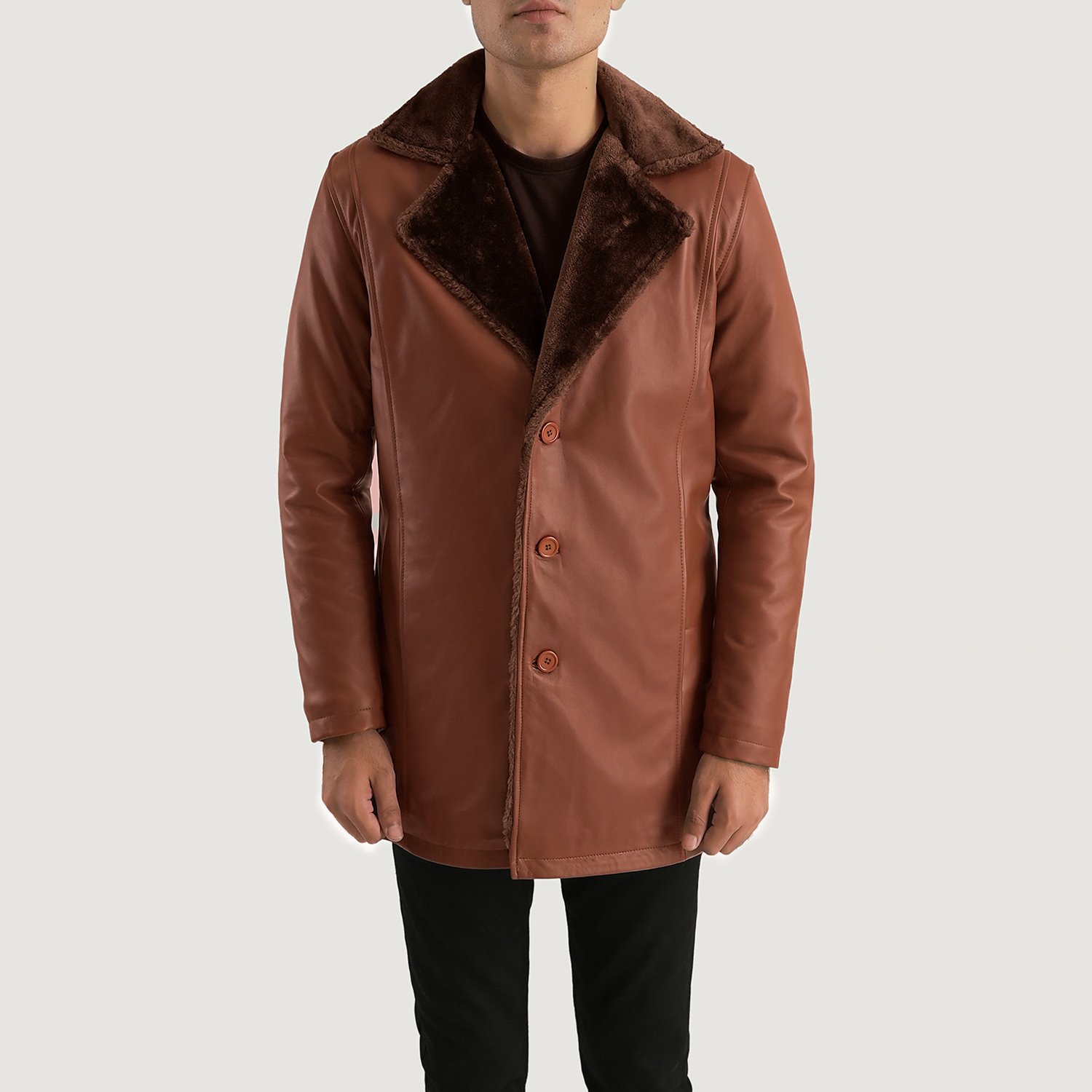 Shearling Chic Stylish Fur Coat - Thumbnail 4