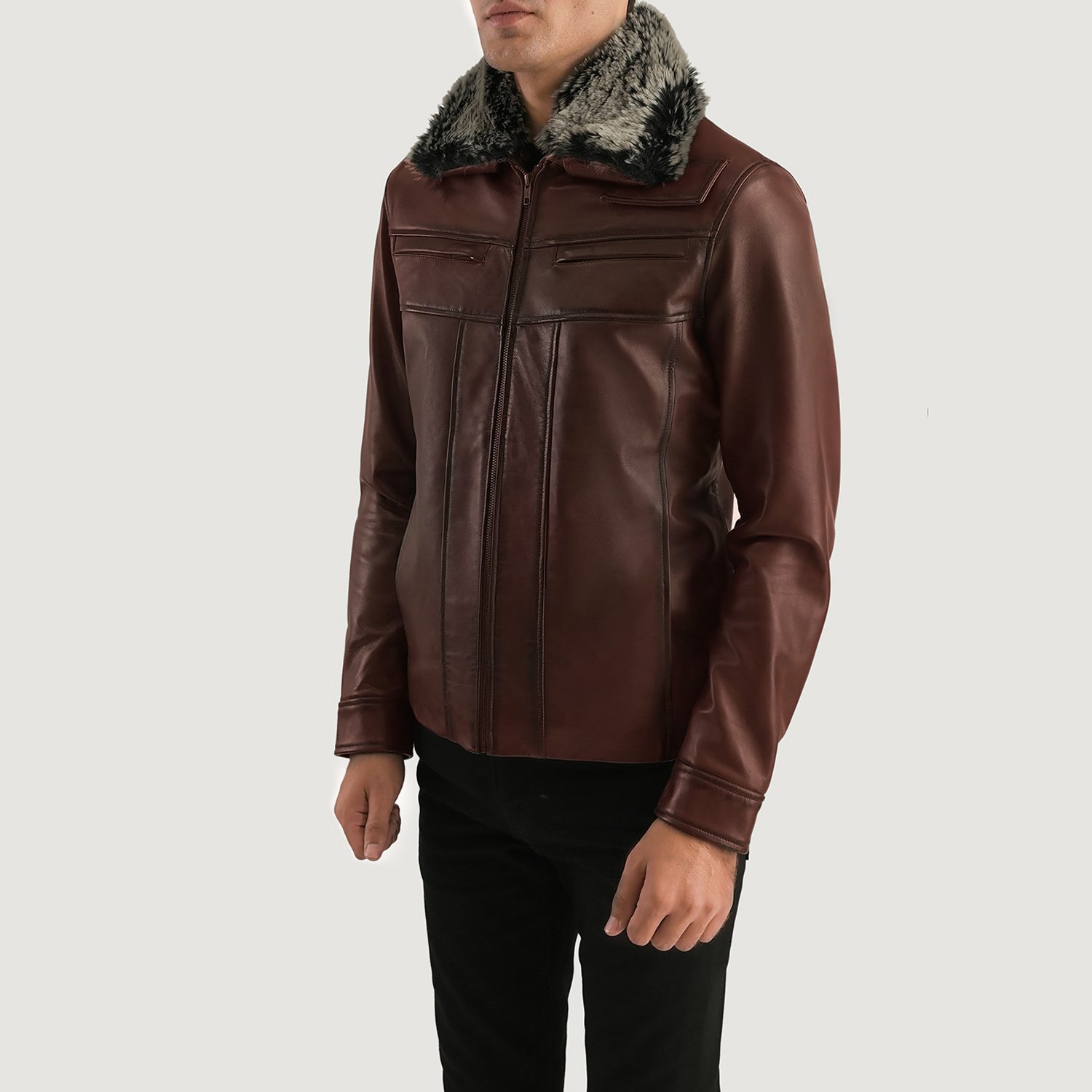 Fur & Shearling Elegance Classic Coat - Thumbnail 2