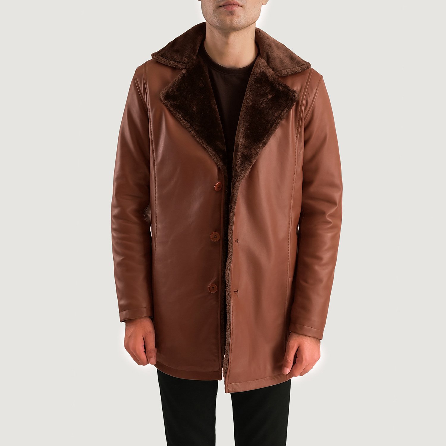 Shearling Chic Stylish Fur Coat - Thumbnail 3